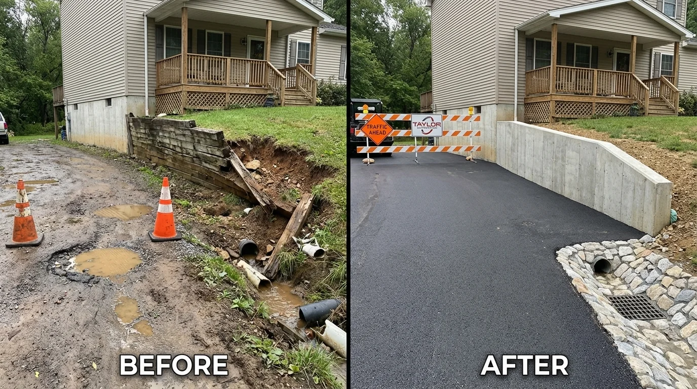 Civil project before and after NZ